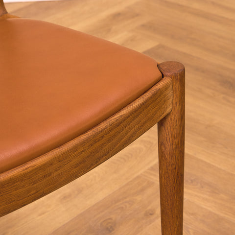 Danish dining chairs in solid oak by Vamo Sønderborg