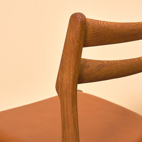 Danish dining chairs in solid oak by Vamo Sønderborg