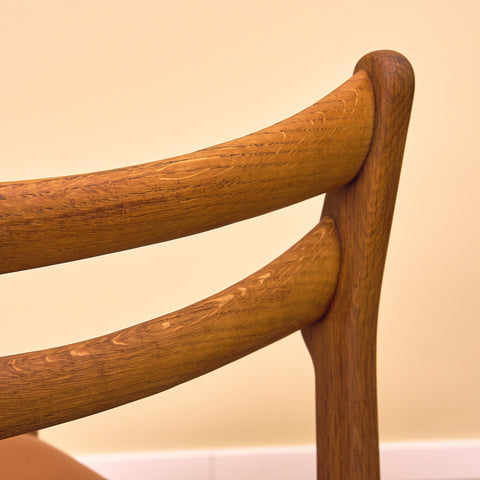 Danish dining chairs in solid oak by Vamo Sønderborg