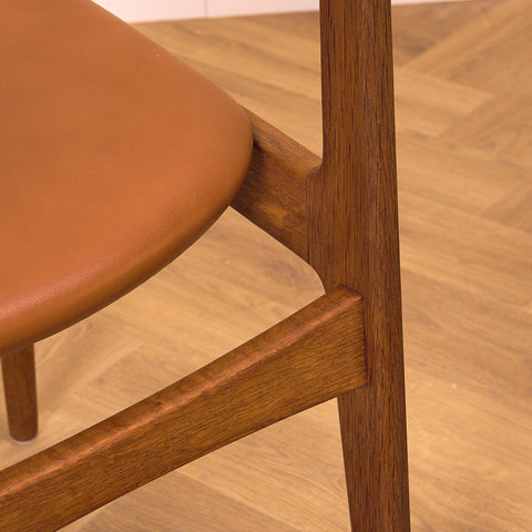 Danish dining chairs in solid oak by Vamo Sønderborg