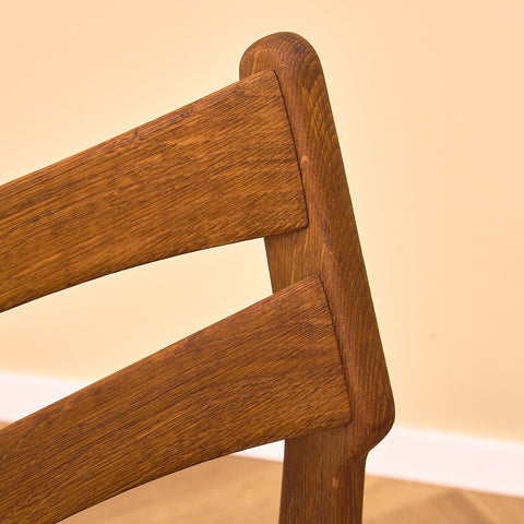Danish dining chairs in solid oak by Vamo Sønderborg