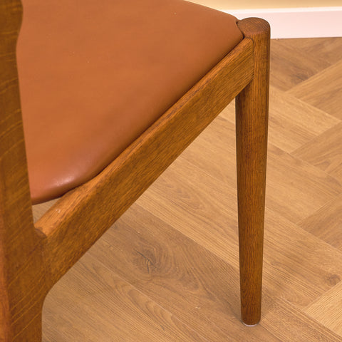 Danish dining chairs in solid oak by Vamo Sønderborg