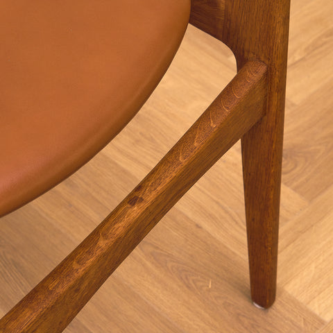 Danish dining chairs in solid oak by Vamo Sønderborg