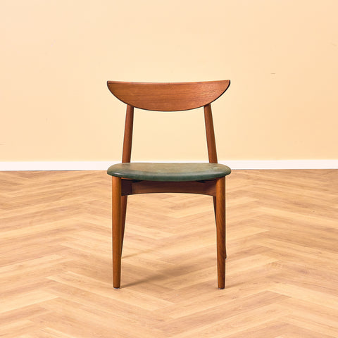 Danish dining chairs in teak by Harry Østergaard for A/S Randers Møbelfabrik