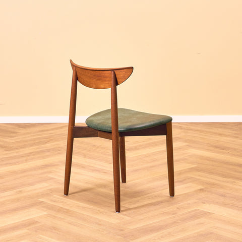 Danish dining chairs in teak by Harry Østergaard for A/S Randers Møbelfabrik