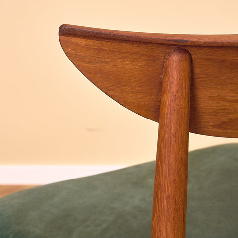 Danish dining chairs in teak by Harry Østergaard for A/S Randers Møbelfabrik