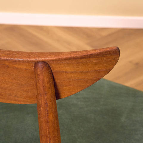 Danish dining chairs in teak by Harry Østergaard for A/S Randers Møbelfabrik