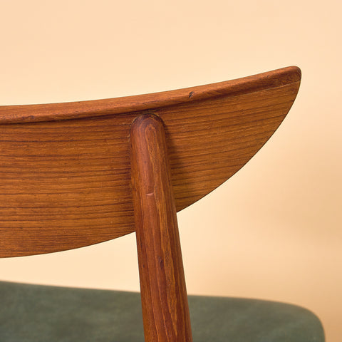 Danish dining chairs in teak by Harry Østergaard for A/S Randers Møbelfabrik