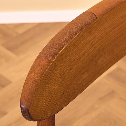 Danish dining chairs in teak by Harry Østergaard for A/S Randers Møbelfabrik