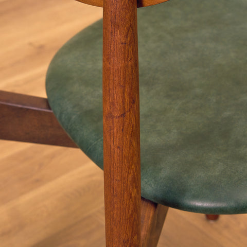 Danish dining chairs in teak by Harry Østergaard for A/S Randers Møbelfabrik