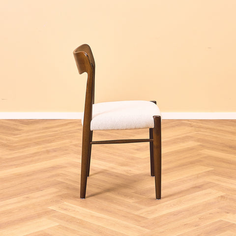 Danish dining chairs in stained teak