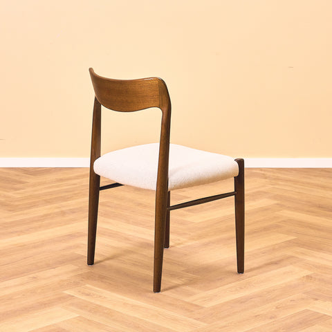 Danish dining chairs in stained teak