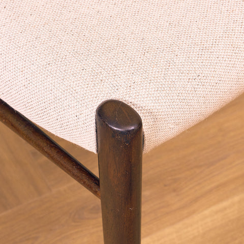 Danish dining chairs in stained teak