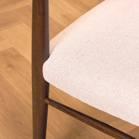 Danish dining chairs in stained teak