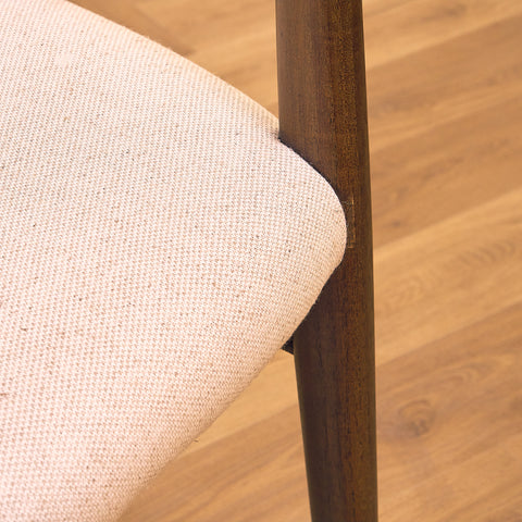 Danish dining chairs in stained teak