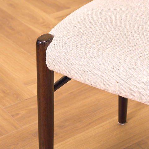 Danish dining chairs in stained teak