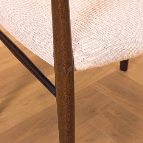 Danish dining chairs in stained teak