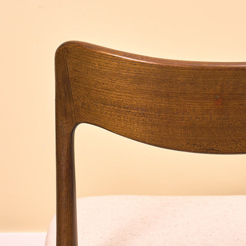 Danish dining chairs in stained teak