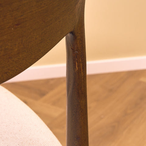 Danish dining chairs in stained teak