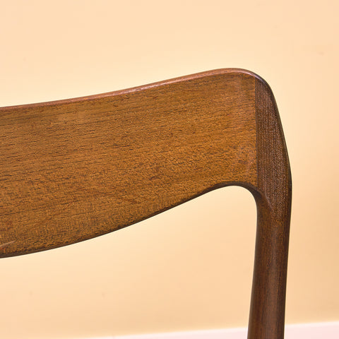 Danish dining chairs in stained teak