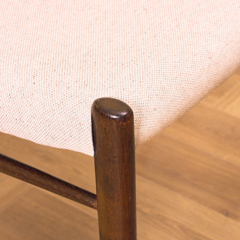 Danish dining chairs in stained teak