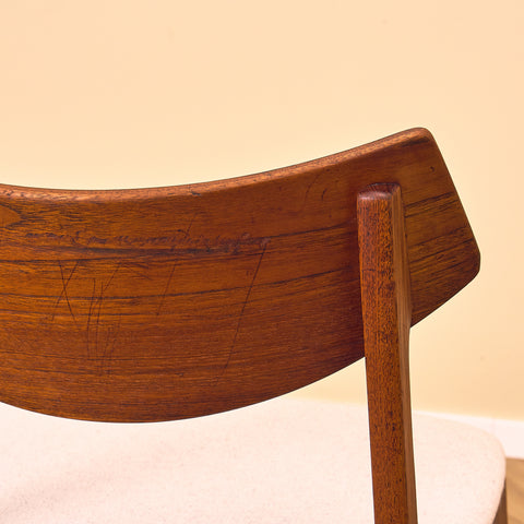 Danish dining chairs in teak