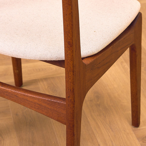 Danish dining chairs in teak