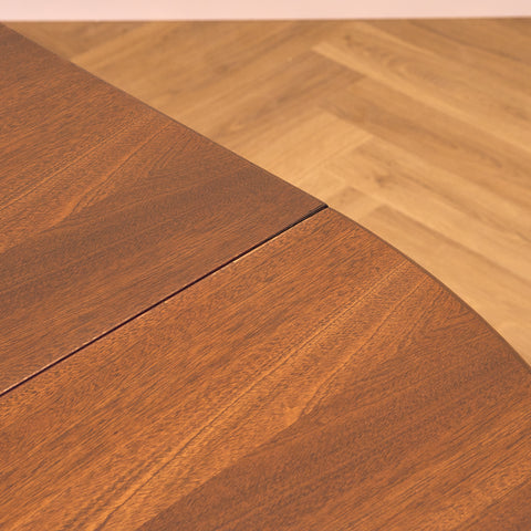 Danish round dining table in mahogany by Farstrup