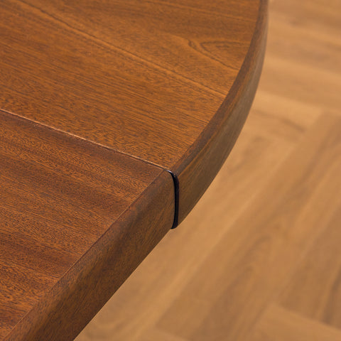 Danish round dining table in mahogany by Farstrup