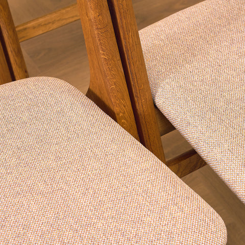 Danish dining chairs by Edmund Jorgensen for Jorgensen Mobelfabrik