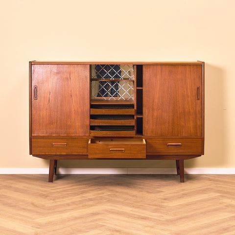 Danish highboard in teak