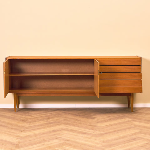 Swedish sideboard in teak and beech by IKEA