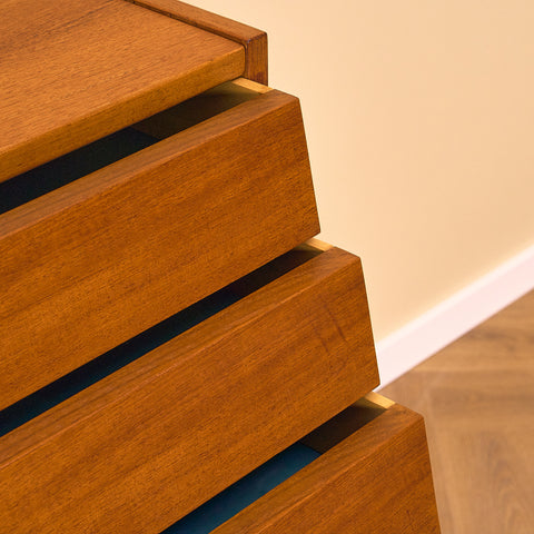 Swedish sideboard in teak and beech by IKEA