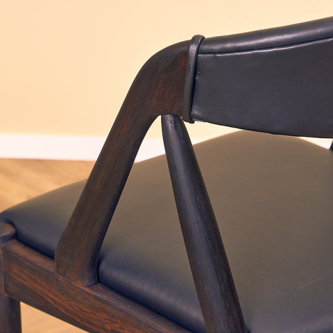 Danish dining chairs in Santos rosewood by Kai Kristiansen for Schou Andersen, model 31