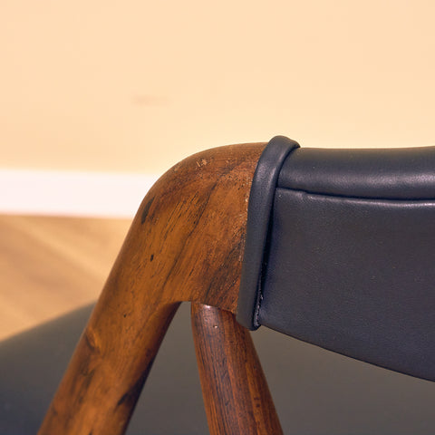 Danish dining chairs in Santos rosewood by Kai Kristiansen for Schou Andersen, model 31