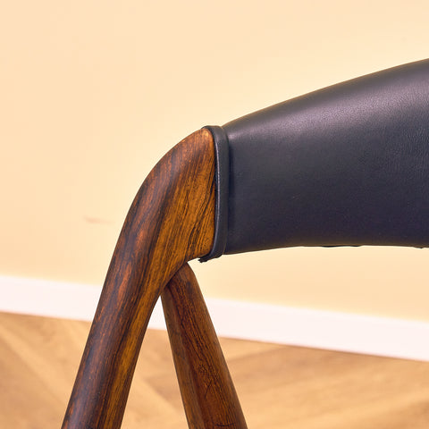 Danish dining chairs in Santos rosewood by Kai Kristiansen for Schou Andersen, model 31