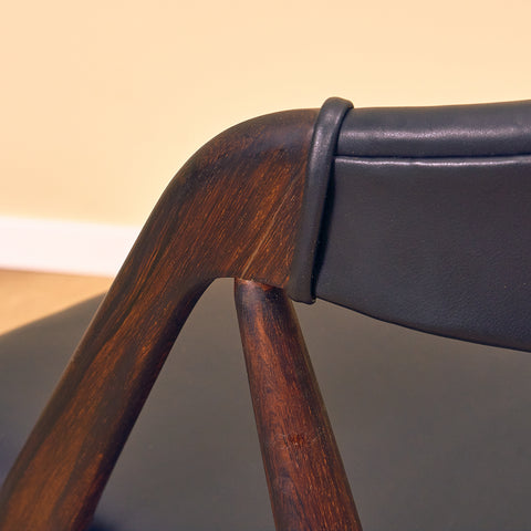 Danish dining chairs in Santos rosewood by Kai Kristiansen for Schou Andersen, model 31