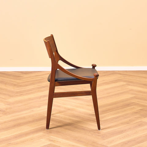 Danish dining chairs in teak by Vestervig Erikson for Brdr Tromborg