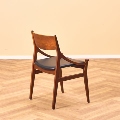 Danish dining chairs in teak by Vestervig Erikson for Brdr Tromborg