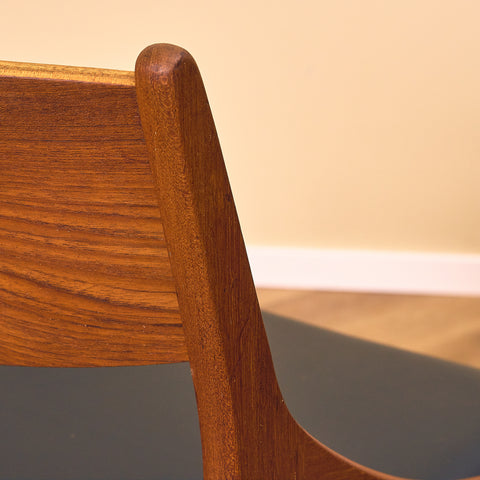 Danish dining chairs in teak by Vestervig Erikson for Brdr Tromborg