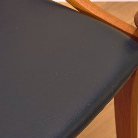 Danish dining chairs in teak by Vestervig Erikson for Brdr Tromborg