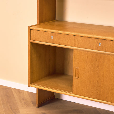 Swedish bookshelf in oak