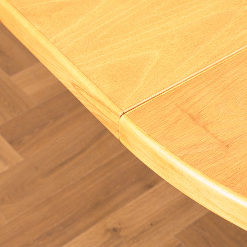 Danish round dining table in beech by Farstrup