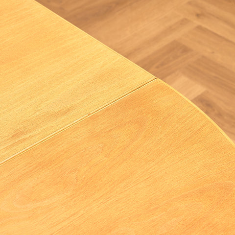 Danish round dining table in beech by Farstrup