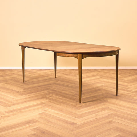 Swedish round dining table in teak by Svante Skogh, model "Vindö"