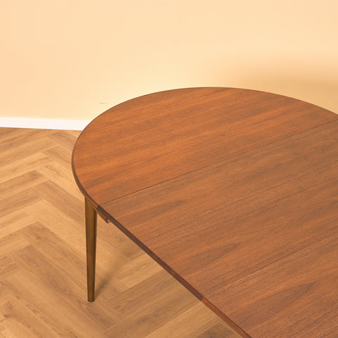Swedish round dining table in teak by Svante Skogh, model "Vindö"
