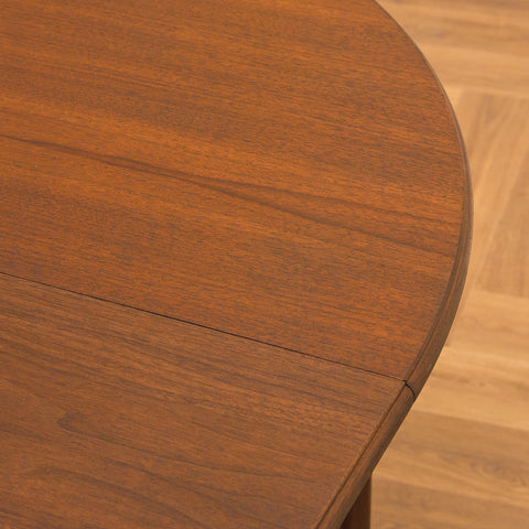 Swedish round dining table in teak by Svante Skogh, model "Vindö"