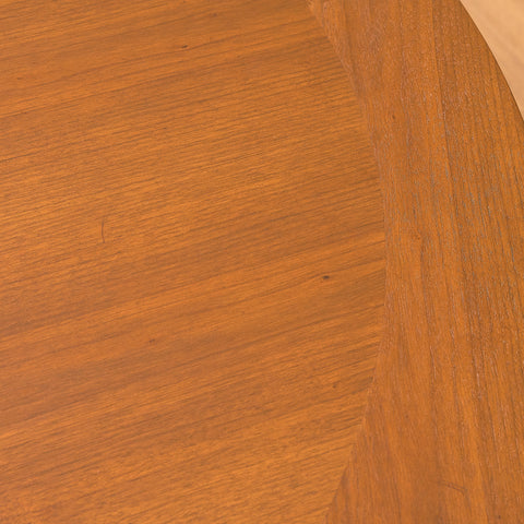 Danish round dining table in teak