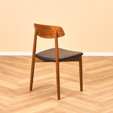 Danish dining chairs in teak by Harry Østergaard for Randers Møbelfabrik