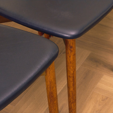 Danish dining chairs in teak by Harry Østergaard for Randers Møbelfabrik